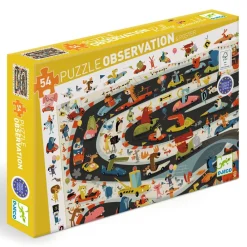 Djeco Observation Puzzle / Car Rally / 54 pcs Hot