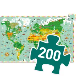 Ilo 307 Inc. Djeco Observation Puzzle Around The World 200 pcs New