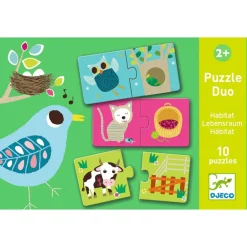Ilo 307 Inc. Djeco Puzzle duo / Habitat Clearance