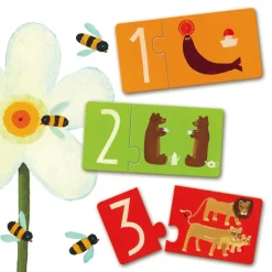 Ilo 307 Inc. Djeco Puzzle duo / Numbers Best