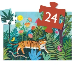 Djeco Silhouette Puzzle / The Tiger's Walk 24 pcs Outlet