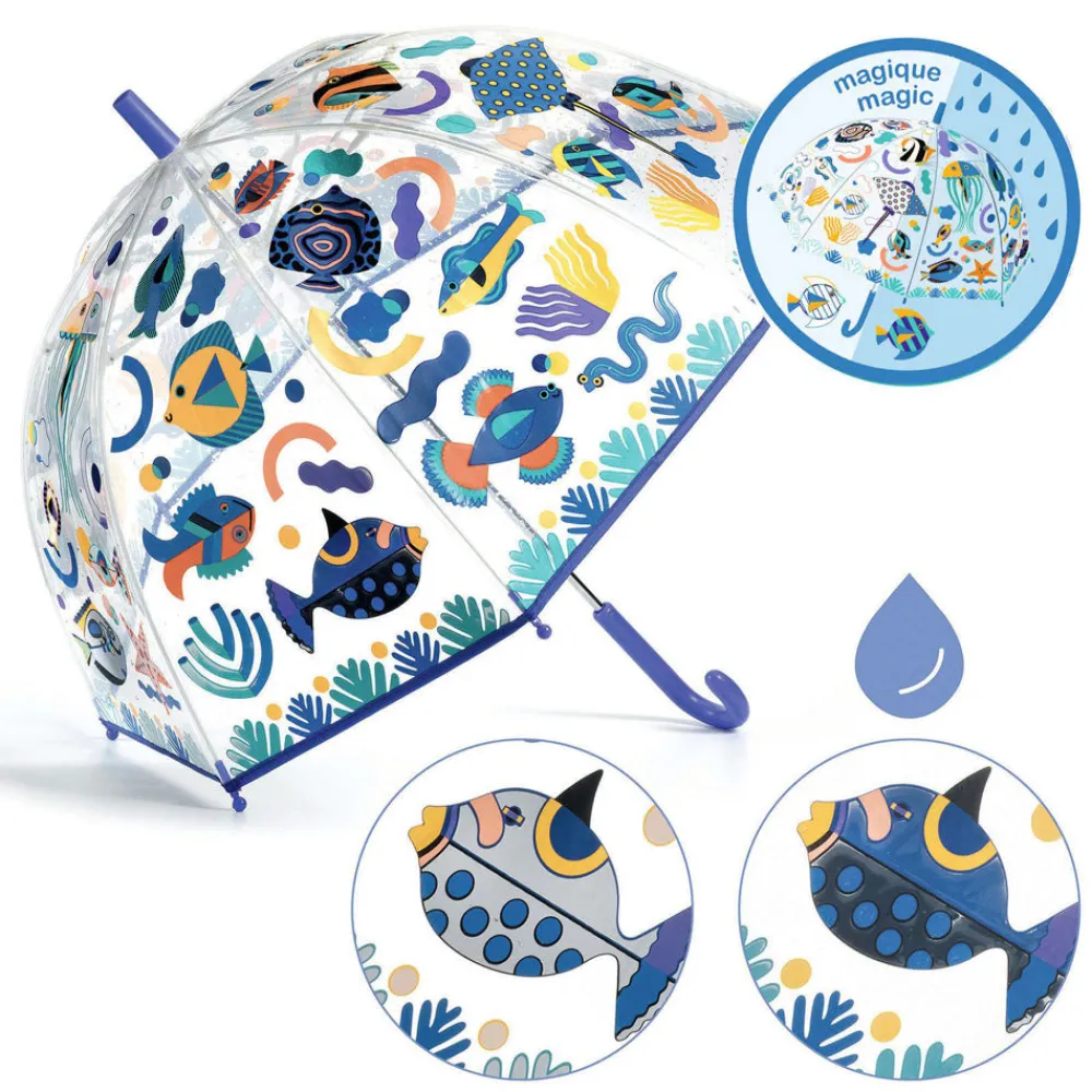 Djeco Umbrella changing colors / Fishes Sale
