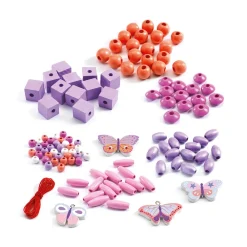 Ilo 307 Inc. Djeco Wooden Bead Kit - Butterflies Fashion