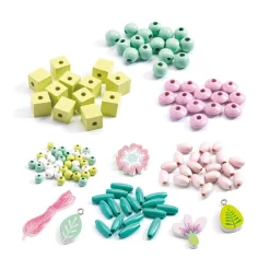 Ilo 307 Inc. Djeco Wooden Bead Kit - Leaves and Flowers Sale