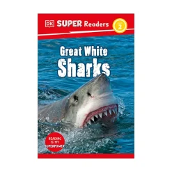 Mastermind Toys DK Super Readers Level 2 Great White Sharks Book New