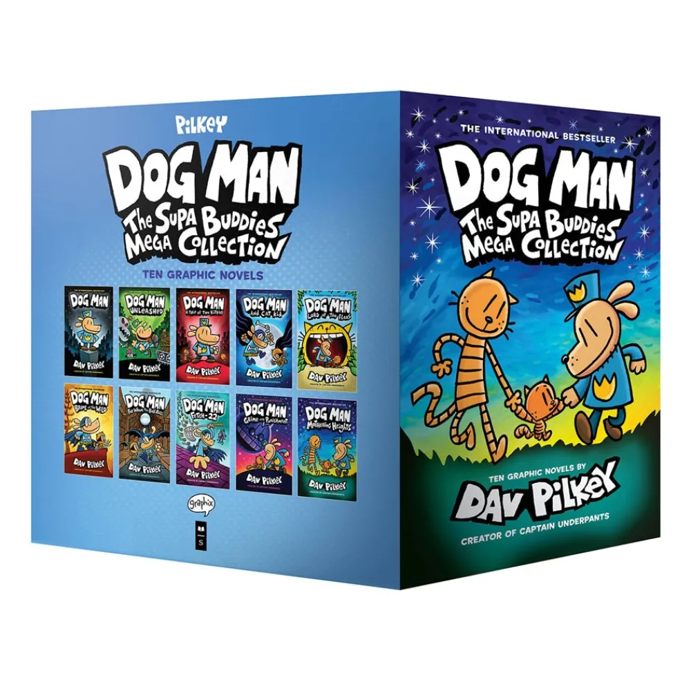Mastermind Toys Dog Man #1-10: Box Set Dog Man: The Supa Buddies Mega Collection Book Best