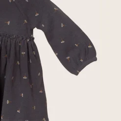 rise little earthling Empire Waist Dress 0-3m Obsidian Discount