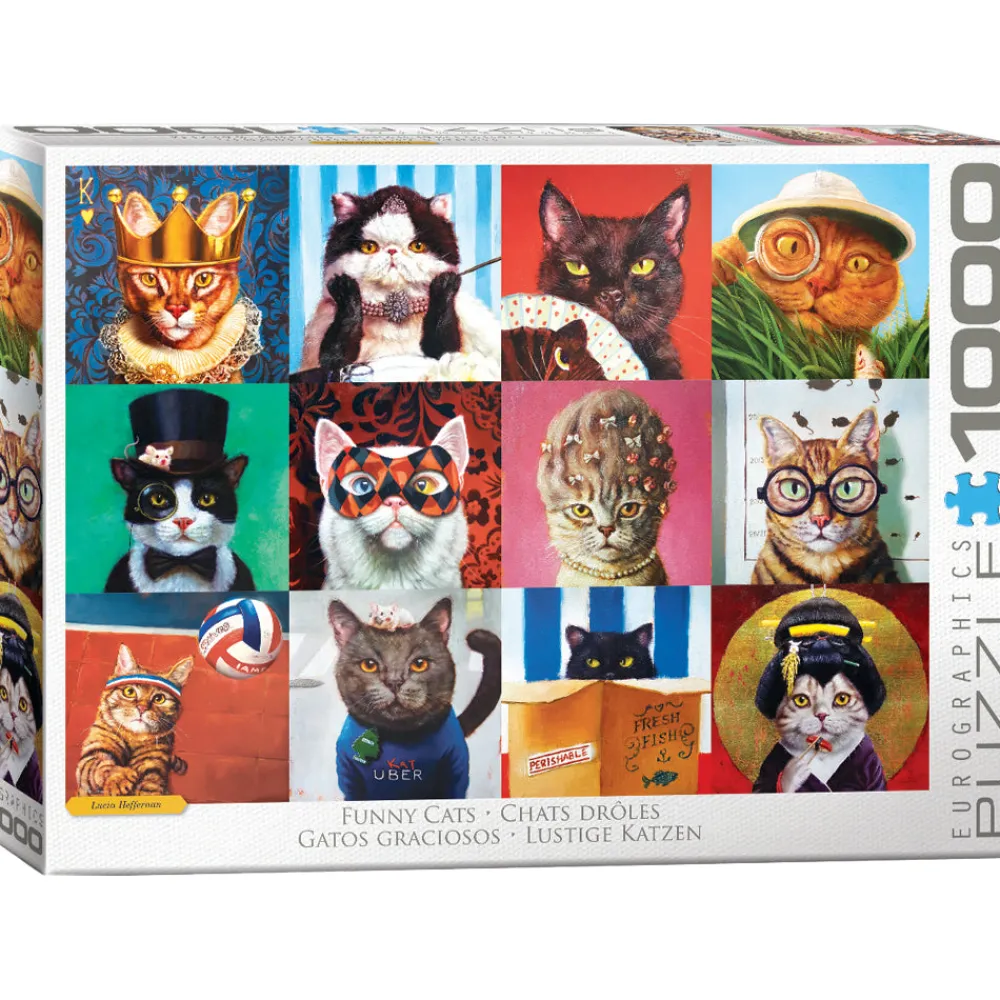 Eurographics Inc. Eurographics Funny Cats 1000 PC Puzzle Online