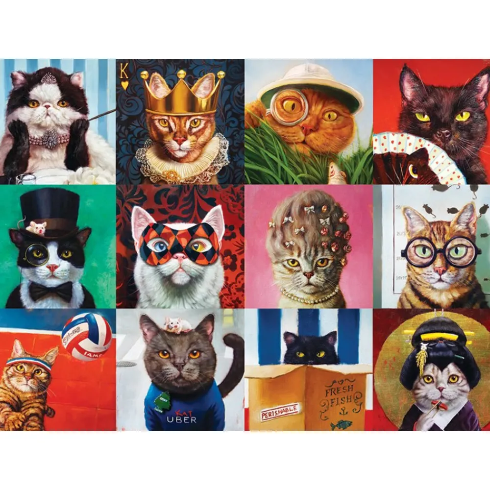 Eurographics Inc. Eurographics Funny Cats 1000 PC Puzzle Online