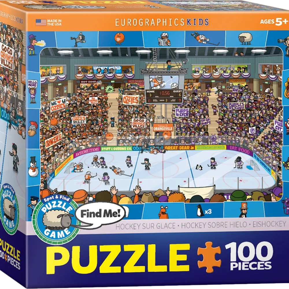 Eurographics Inc. Eurographics Hockey Spot & Find 100 PC Puzzle Hot