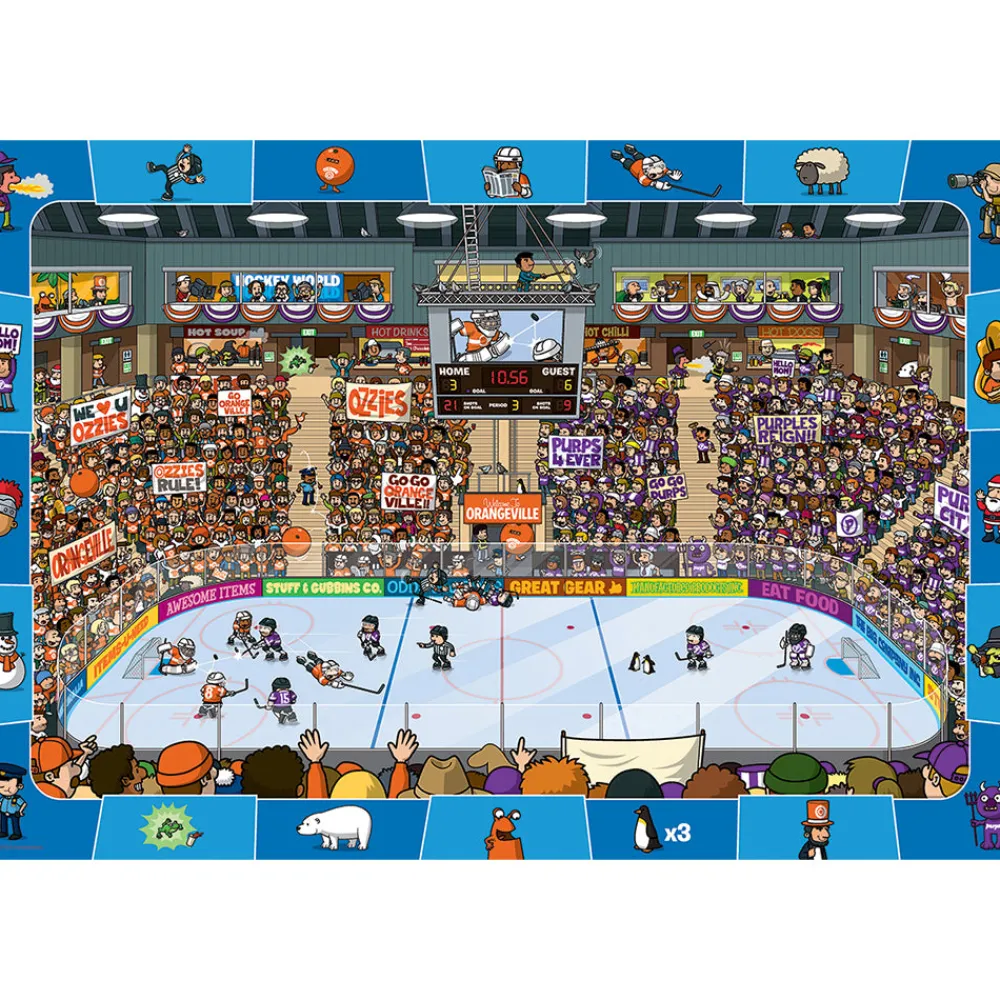 Eurographics Inc. Eurographics Hockey Spot & Find 100 PC Puzzle Hot