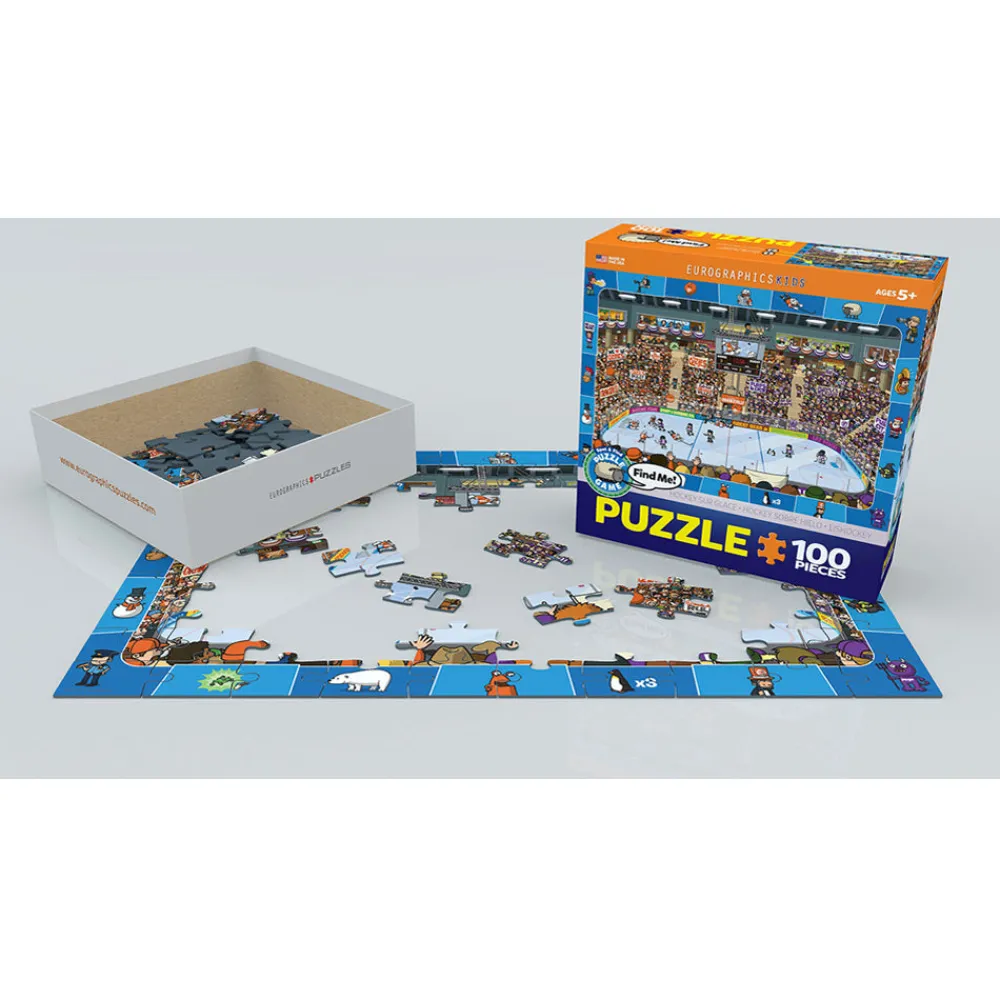 Eurographics Inc. Eurographics Hockey Spot & Find 100 PC Puzzle Hot