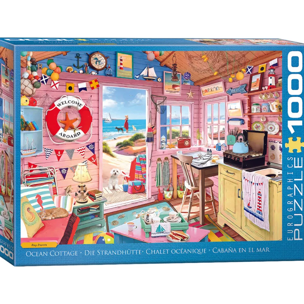 Eurographics Inc. Eurographics Ocean Cottage 1000 PC Puzzle New