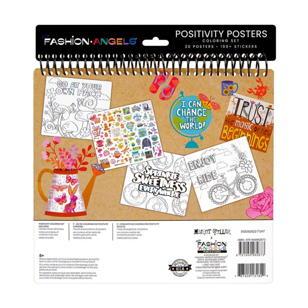 Fashion Angels Positivity Posters Coloring Set Clearance
