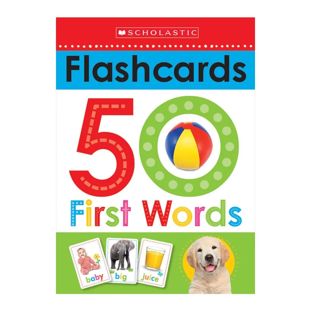 Scholastic Canada Ltd. First 50 Words Write and Wipe Flashcards Sale