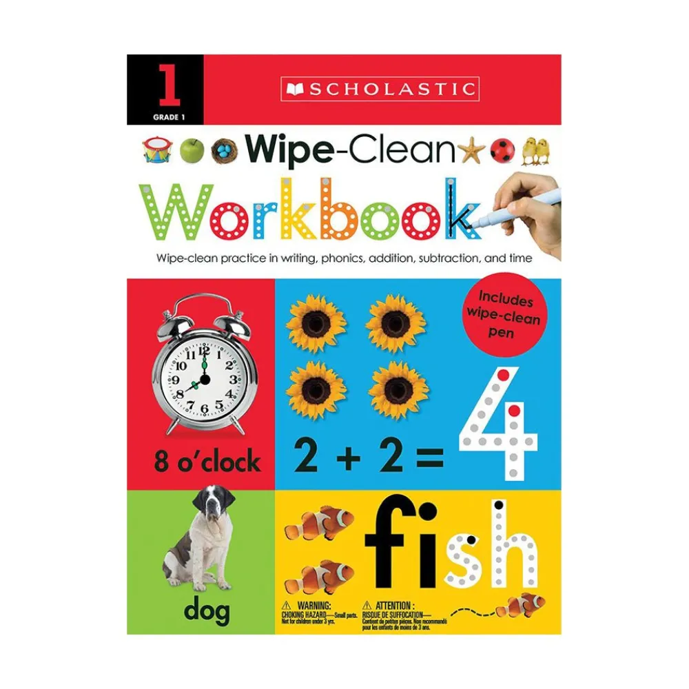 Mastermind Toys First Grade Wipe-Clean Workbook: Scholastic Early Learners Outlet