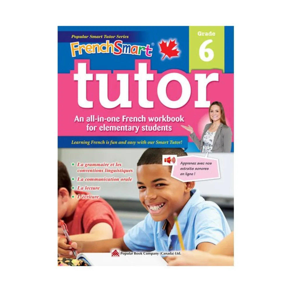 POPULAR BOOKS FrenchSmart Tutor Gr. 6 w/ Audio Clips Hot