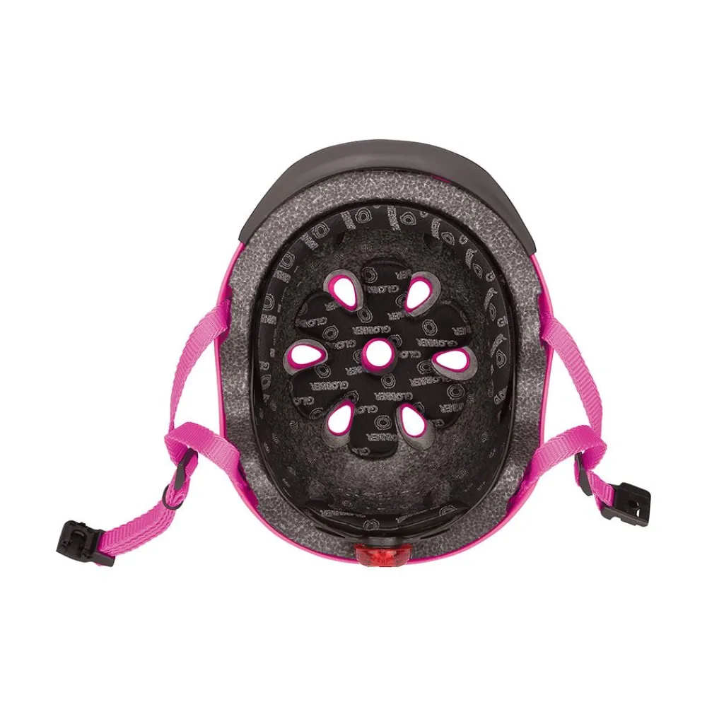 ID Development Limited GLOBBER Elite Pink Flowers Helmet w/ Lights XS/S New