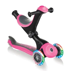 Globber GO-UP Deluxe Lights Pink Scooter New