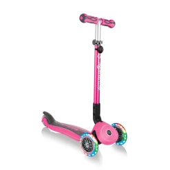 Globber GO-UP Deluxe Lights Pink Scooter New