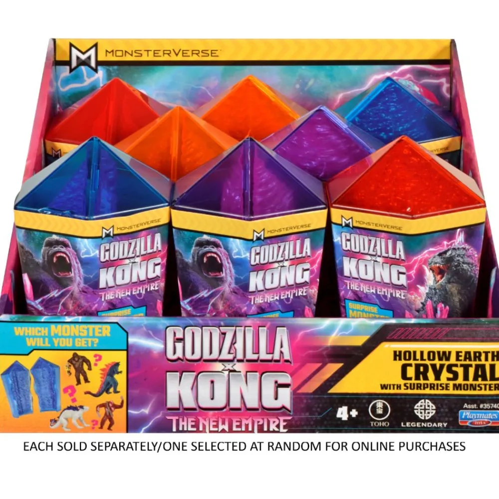 Imports Dragon Inc. Godzilla x Kong - 2" Mini Figure In Crystal Case In CDU Hot