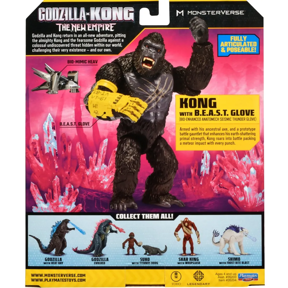 Imports Dragon Inc. Godzilla x Kong - 6" Movie M Basic Figure - Kong with BEAST Glove Best