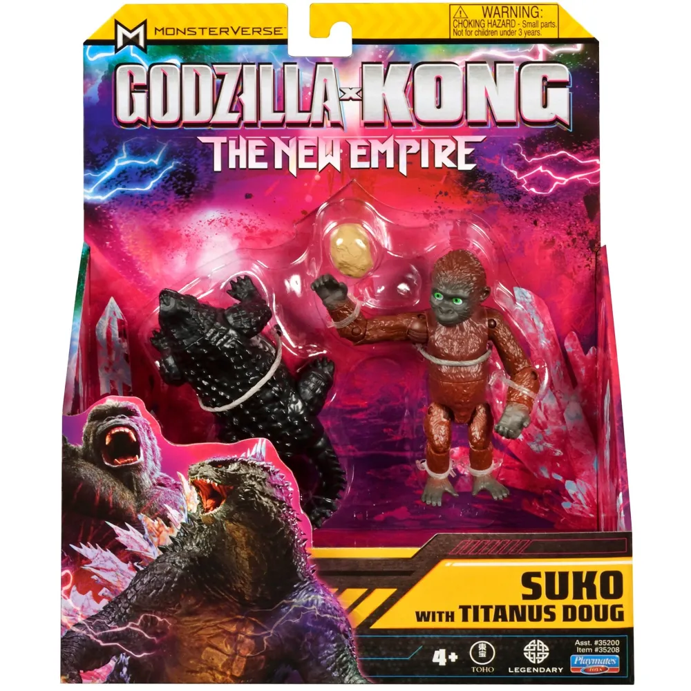 Imports Dragon Inc. Godzilla x Kong 6" Movie M Basic Figure - 5" Suko with Titanus Doug Fashion