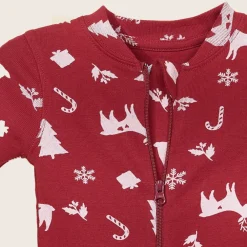 rise little earthling Holiday Sleeper Oatmix 0-3m Discount
