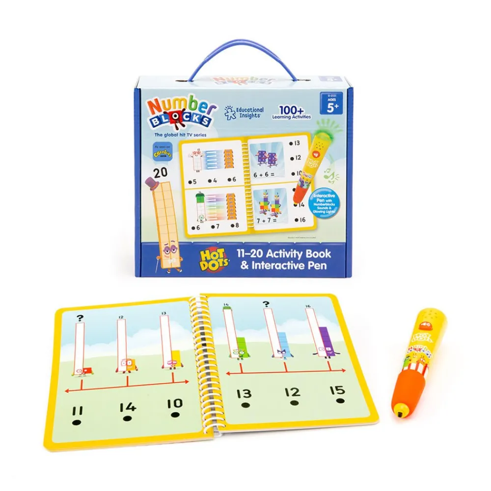 Learning Resources Hot Dots Numberblocks 11-20 Activity Book Clearance