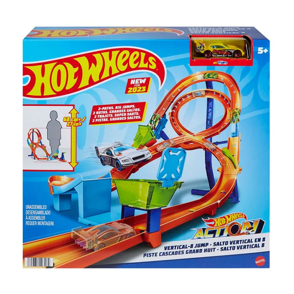Hot Wheels Action Figure 8 Jump Playset Fashion