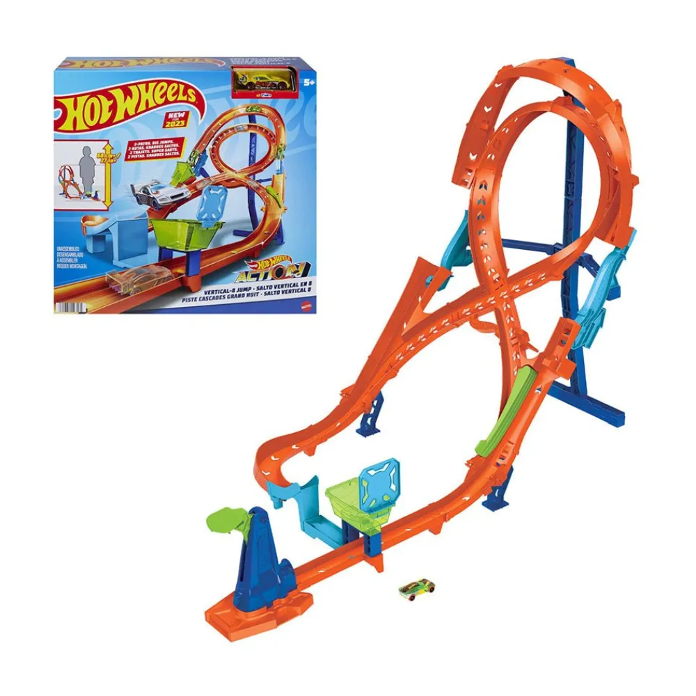 Hot Wheels Action Figure 8 Jump Playset Fashion