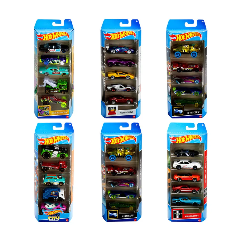 Imports Dragon Inc. Hot Wheels Basic Car Assorted 5 Pack Clearance