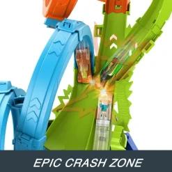 Hot Wheels ® 4-Loop Crash-Out™ Track Set New