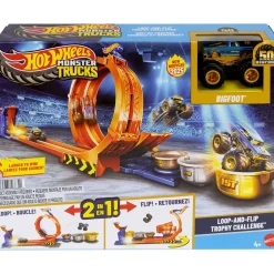 Hot Wheels Monster Trucks Loop-and-Flip Trophy Challenge™ Playset Fashion