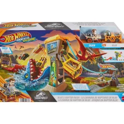 Hot Wheels Racerverse Blue'S Raptor Rush TrackSet Hot