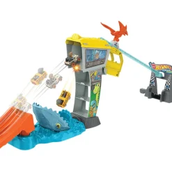 Hot Wheels Racerverse Blue'S Raptor Rush TrackSet Hot