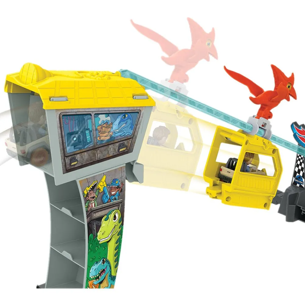 Hot Wheels Racerverse Blue'S Raptor Rush TrackSet Hot