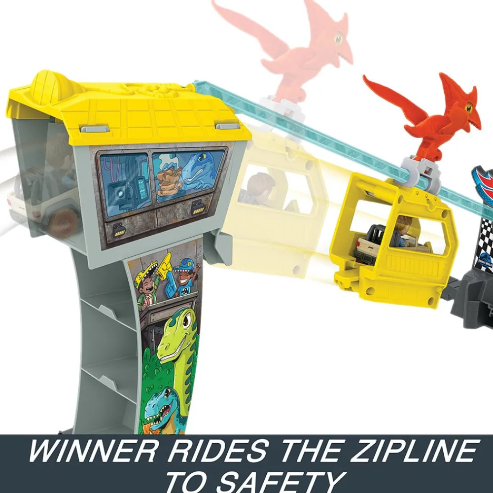 Hot Wheels Racerverse Blue'S Raptor Rush TrackSet Hot