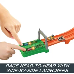 Hot Wheels Racerverse Blue'S Raptor Rush TrackSet Hot