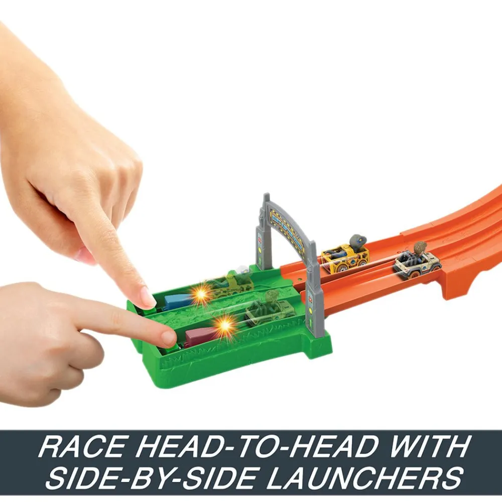 Hot Wheels Racerverse Blue'S Raptor Rush TrackSet Hot