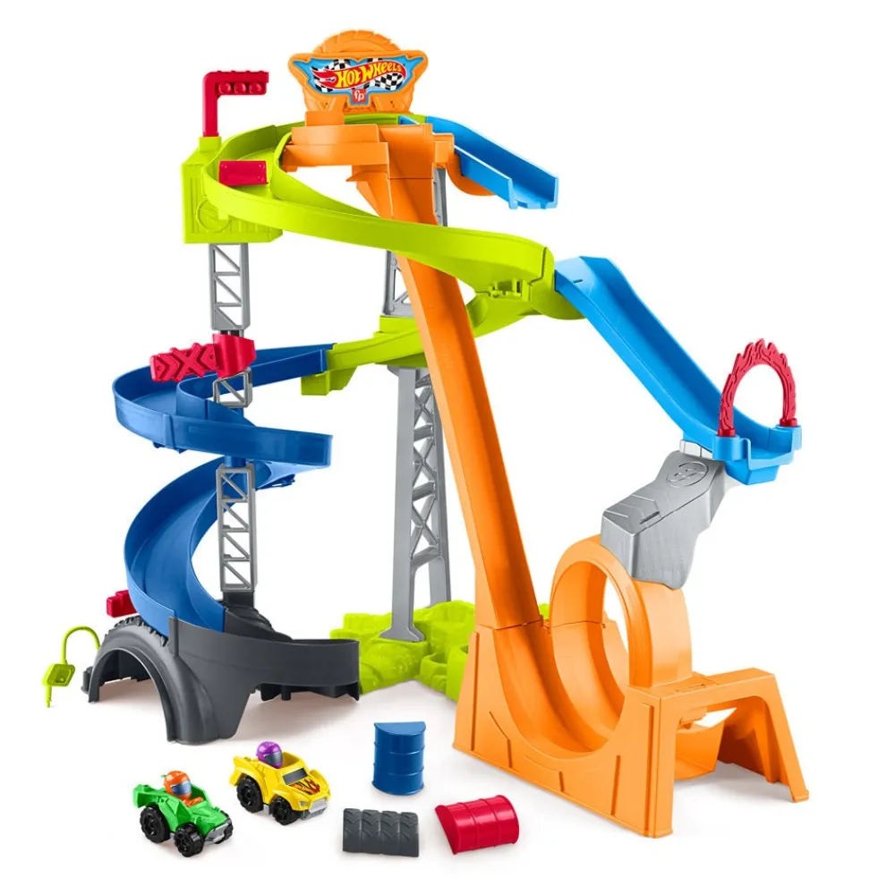 Fisher Price Hot Wheels Spiral Stunt Speedway by Little People Online