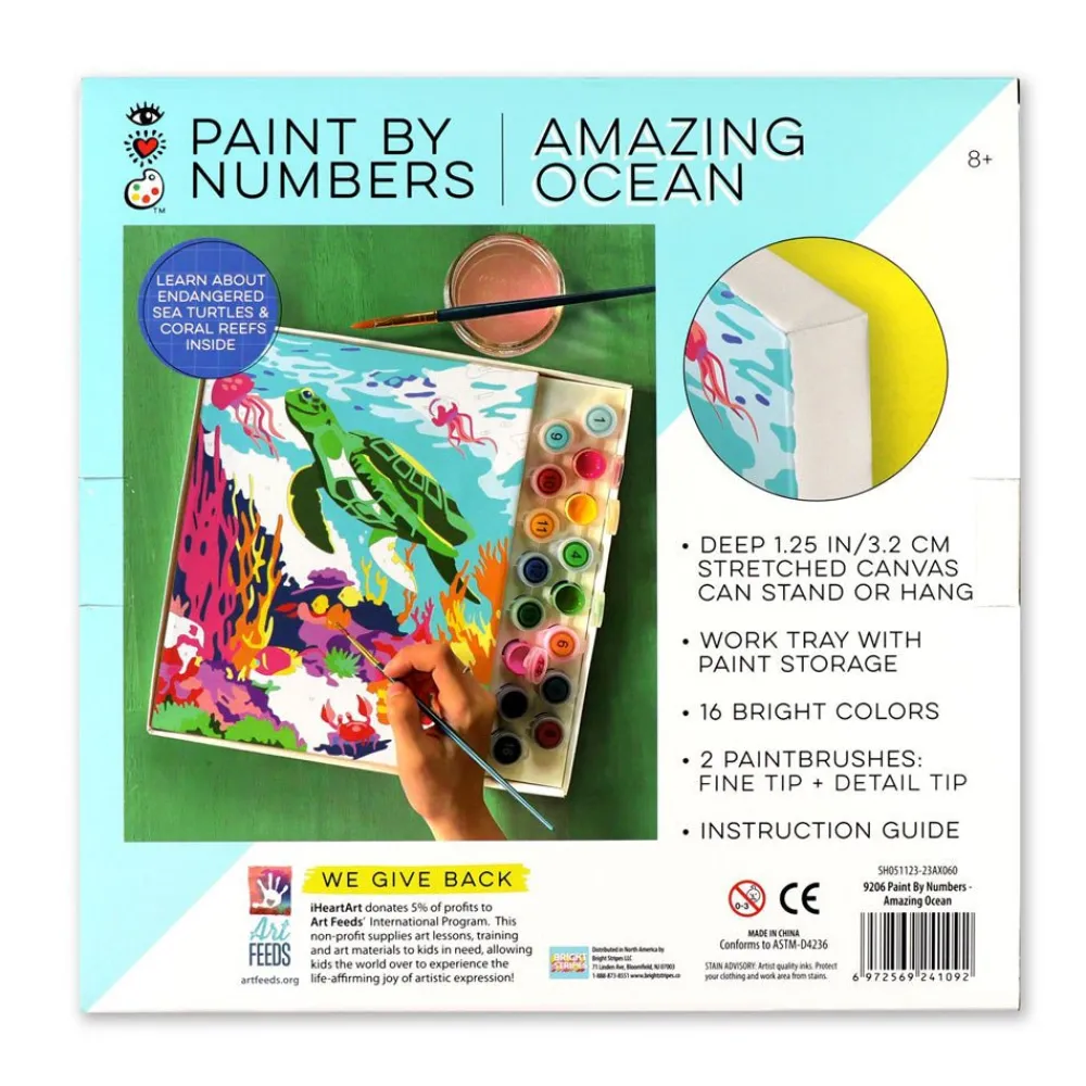 AR Bill Service (Bright Stripes LLC) iHeartArt Paint By Numbers- Amazing Ocean Clearance