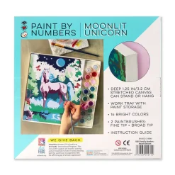AR Bill Service (Bright Stripes LLC) iHeartArt Paint By Numbers- Moonlit Unicorn Clearance