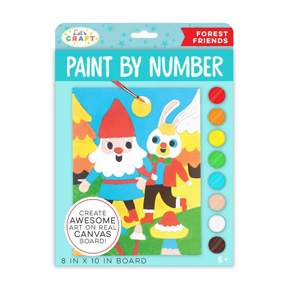 Bright Stripes iHeartArt Paint By Number Forest Friends Outlet