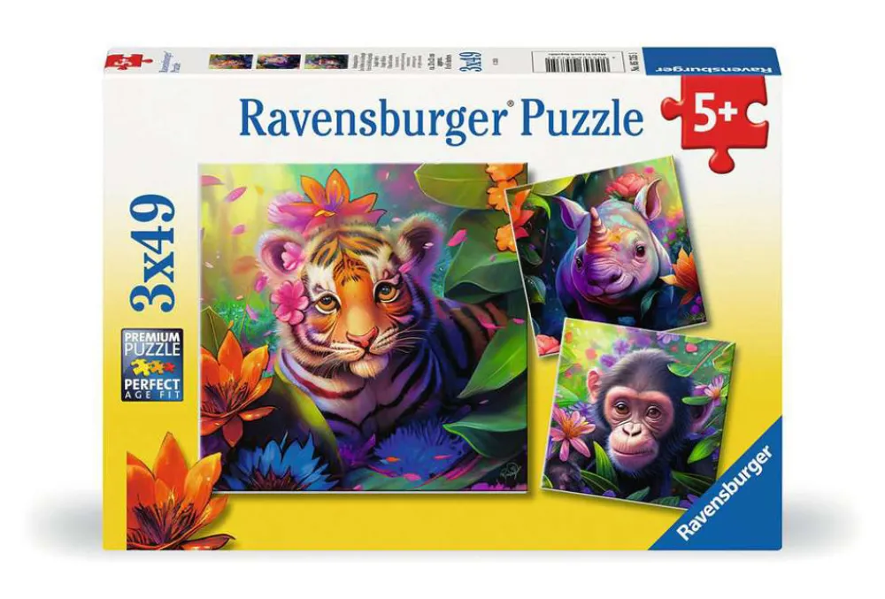 Ravensburger Jungle Babies 3x49 pc Puzzle Discount