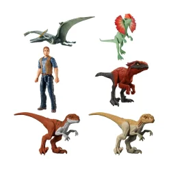 Jurassic World Basic 12" 6-pack Figure & Dinosaurs New
