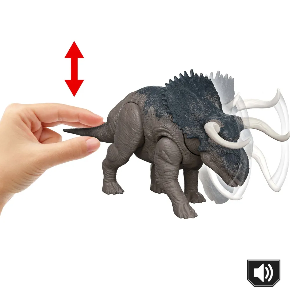 Mattel Canada Inc. JURASSIC WORLD Wild Roar Nasutoceratops Online