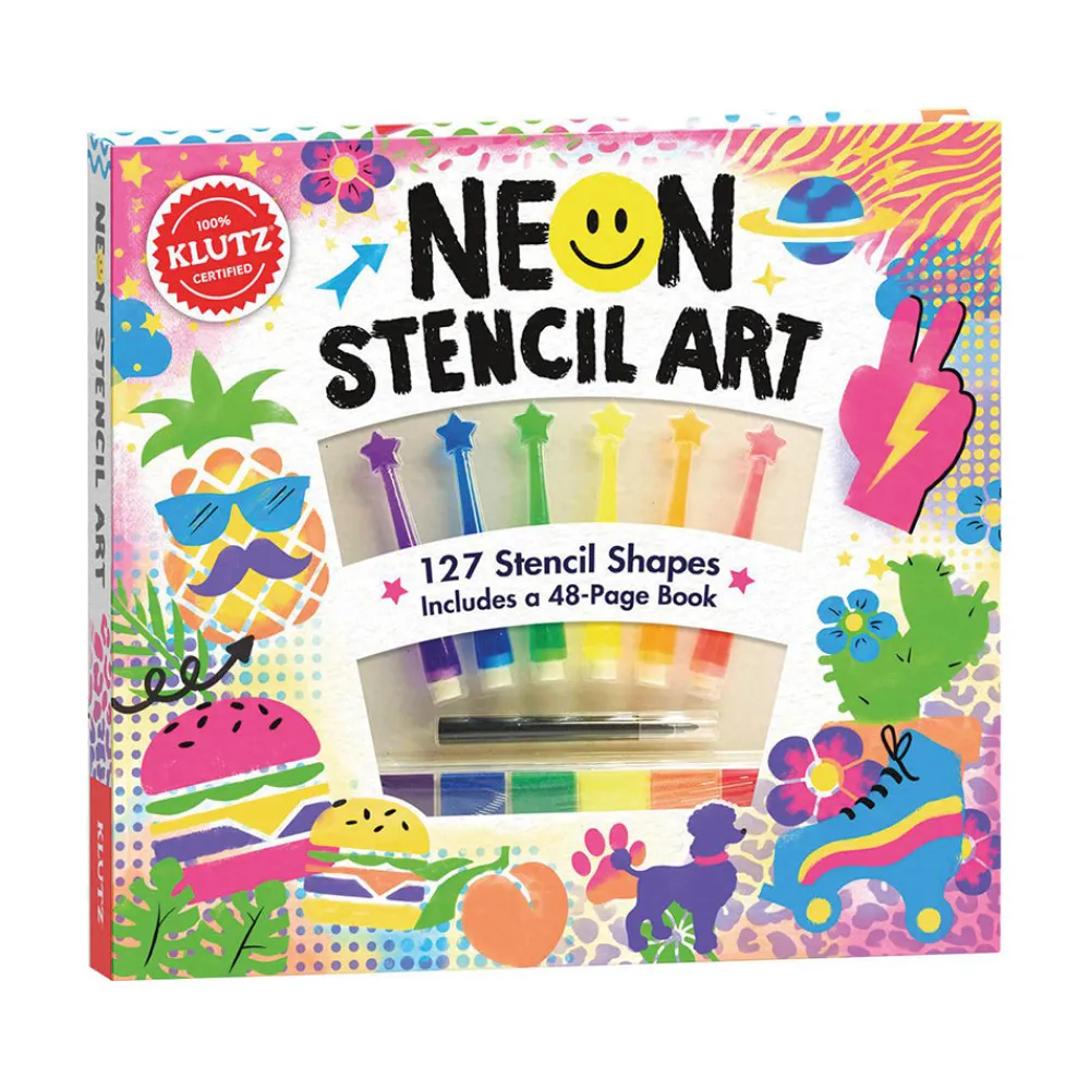 Scholastic Canada Ltd. Klutz Neon Stencil Art Discount