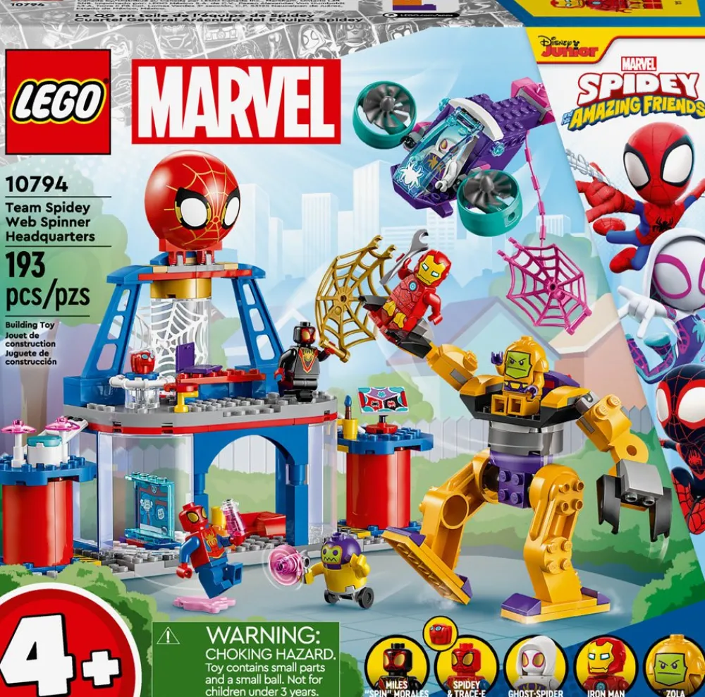 Lego Canada Inc. LEGO® 4+ Team Spidey Web Spinner Headquarters 10794 Outlet