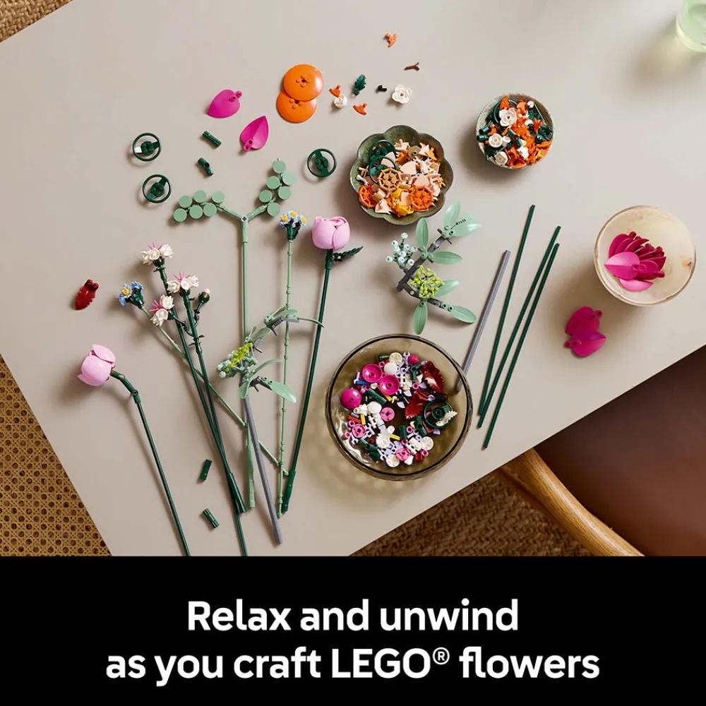 LEGO ® Botanicals Pretty Pink Flower Bouquet 10342 Discount
